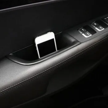 

ABS plastic Black Front Door Storage Box Armrest Holder Interior For Kia Sorento 2015 2016 2017 2018 Car Accessories