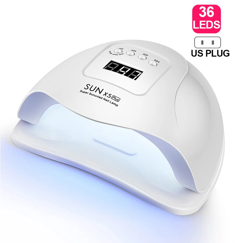 US PLUG SUN X5 Plus светодиодная УФ-лампа для ногтей Сушилка для ногтей 36 светодиодный s для маникюра гель для ногтей лампа для сушки ногтей инструменты для гель-лака - Цвет: US PLUG