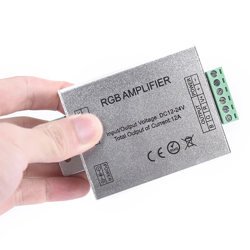 High quality DC 12-24V LED RGB Amplifier for RGB LED Strip Power Repeater Console Controller