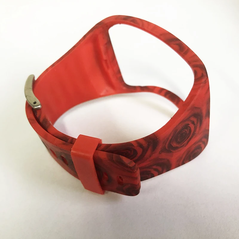 Red Flower Gear S R750 браслет ремешок для часов аксессуар сменный Браслет с ремешком совместимый для samsung gear S смарт часы SM-R750 - Цвет: Red Flower