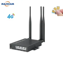 Odblokowany Router kart SIM 3G 4G z 3 antenami 5dbi przemysł moduł 4G bezprzewodowy Router Wi-fi dla Wi-fi kamera IP i kamera AHD