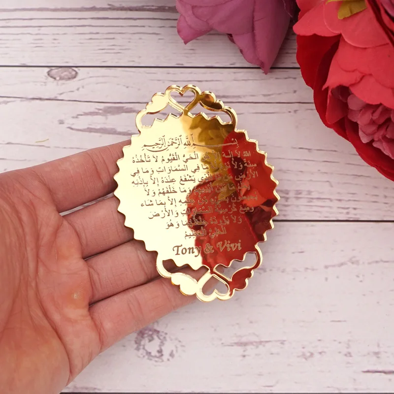 10pcs Personalized Wedding Guest Gifts Custom Acrylic Mirror Tags Invitation Card Birthday Party De - 4.00002E+12