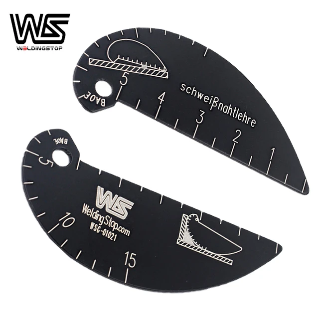 Simply buy Weld seam gauge of aluminium