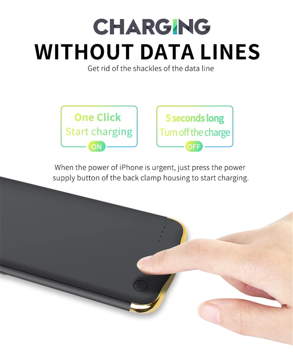 Power Cases 6000mAh Чехол-аккумулятор для iPhone 11 Pro Max зарядное устройство чехол для iPhone 11 Pro аккумулятор