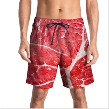 Новинка, быстросохнущие летние мужские пляжные шорты с 3D принтом, шорты для серфинга, Siwmwear, Бермуды для плавания для мужчин, спортивные мужские шорты для спортзала