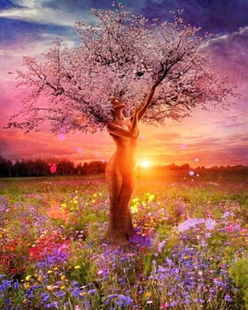 

DRAWJOY Landscape Framed Picture DIY Oil Painting By Numbers Painting&Calligraphy For Home Decor Wall Art 40x50cm