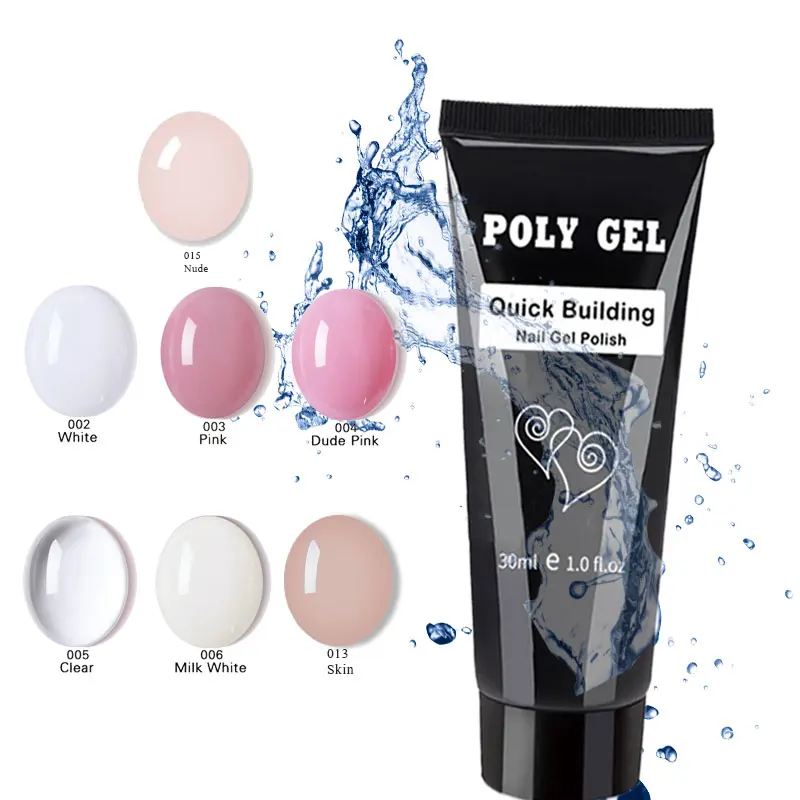 

Polygel Nail Acrylic Gel Builder UV LED nail primer Tips Enhancement Slip Solution Quick nail growth Extension Gel nails art