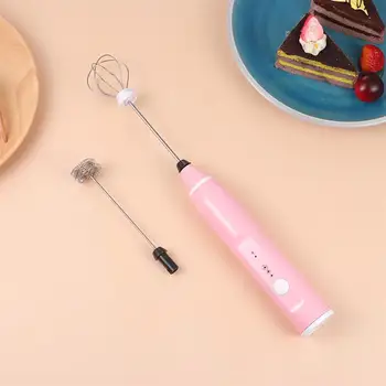 

1Pc 2-in-1 USB Rechargeable Egg Whisk Egg Blender Egg Stirrer 3-level Milk Foam Maker Milk Foamer