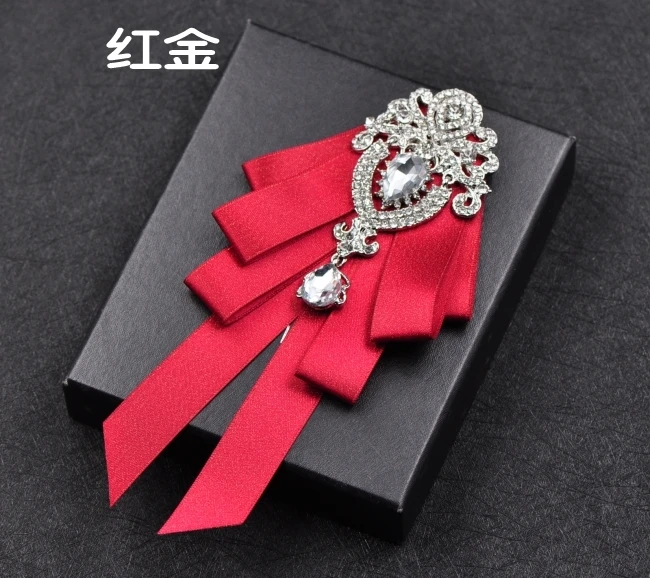 Корейский тренд галстук жениха брошь галстук Лучший Человек Модный кристалл для свадьбы кулон красный галстук-бабочка для мужчин официальная одежда черный галстук-бабочка