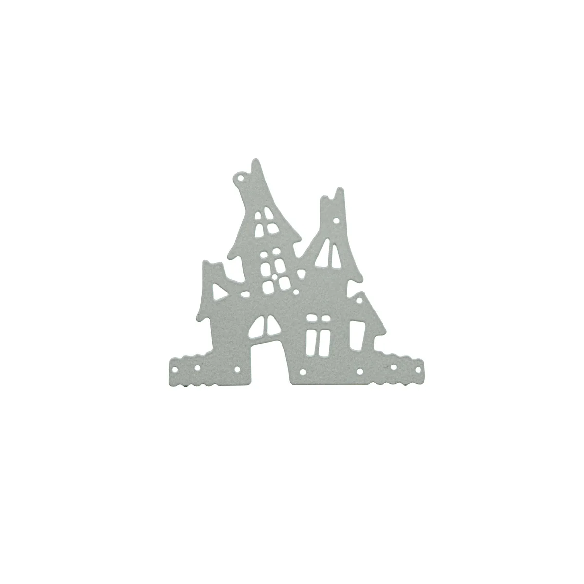 미니 사이즈 소름 끼치는 유령의 집 패턴 금속 절단 다이 DIY 할로윈 카드 장식 클립 아트 공예 종이 커터 스텐실