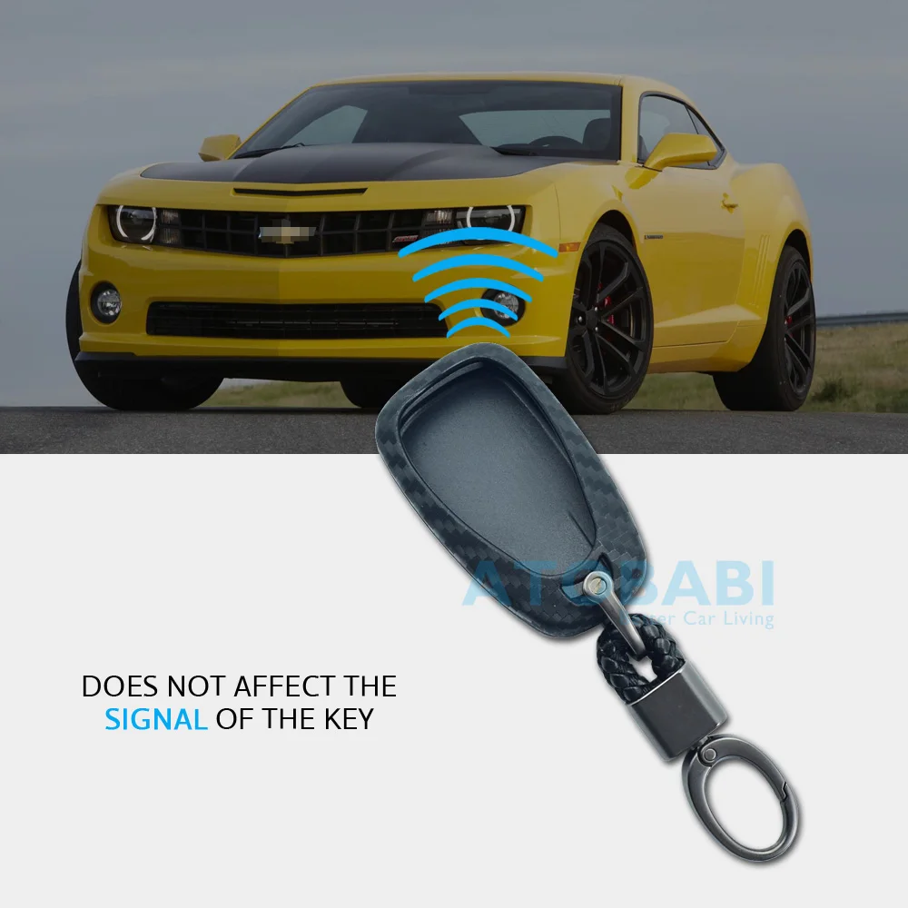 Карбоновый силиконовый чехол для ключей от машины для Chevrolet Bolt Camaro Cruze Equinox Malibu Sonic Spark Trax Volt крышка ключей