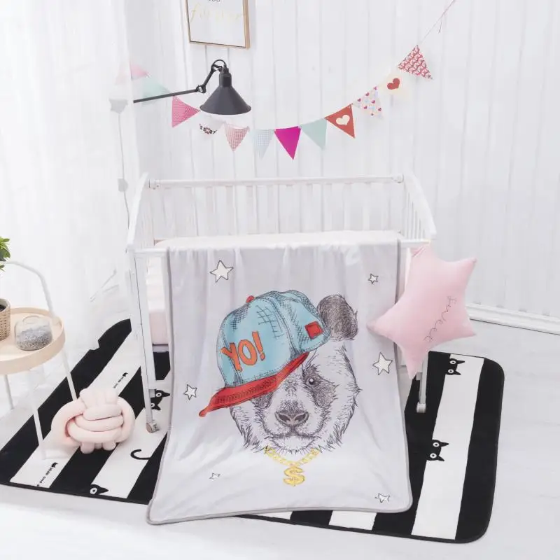 

Manufacturers Direct Selling Flannel Blanket Cartoon CHILDREN'S Blanket Single Layer Summer wu xiu tan Car Knee Nap Blanket