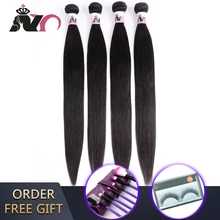 NY 4 прямые пряди для волос, малазийские человеческие волосы, 4 пряди, не Реми, натуральный цвет, для черных женщин, 8-28 дюймов, предложение, cabelo
