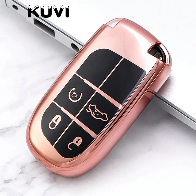 Soft Tpu Car Remote Key Cover Case Fob For Dodge Ram 1500 Journey Charger Dart Challenger Durango - For Fiat Jeep Key Ring Shell - Racext™️ 54 - Racext Soft Tpu Car Remote Key Cover Case Fob For Dodge Ram 1500 Journey Charger Dart Challenger Durango - For Fiat Jeep Key Ring Shell - Racext™️ - - Racext 53