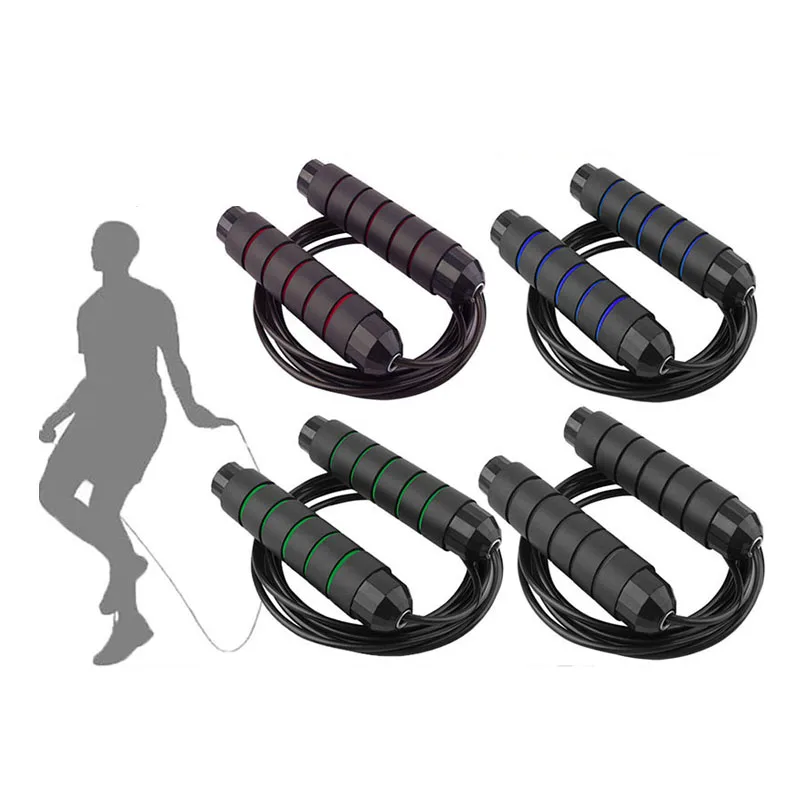 

Unisex Skipping Rope Tangle-Free With Ball Bearings Rapid Speed Jump Rope Cable Foam Handles Crossfit Fitness Training Gym Home