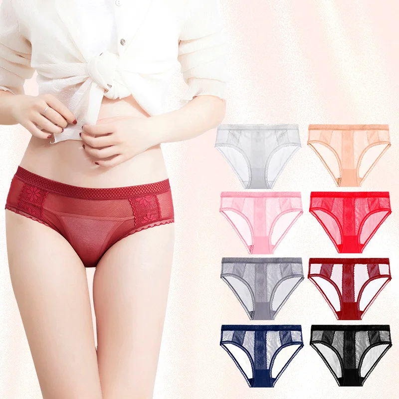 

European And American Version Women Panties Sexy Low-Rise Pantys Floral Lace Briefs For Fashion Underpants M-XXXXL