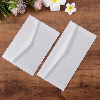 

50pcs/lot White Transparent Paper Envelopes DIY Postcard /Card Storage, Wedding Invitation envelopes, Gift Packing wholesale