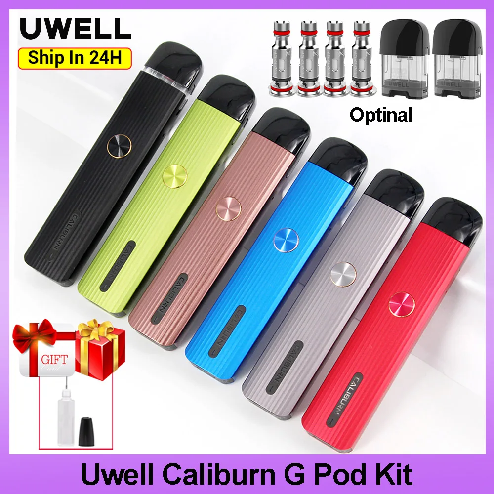 Оригинальный комплект Uwell Caliburn G Pod аккумулятор 690 мАч вейп ручка 2 мл картридж