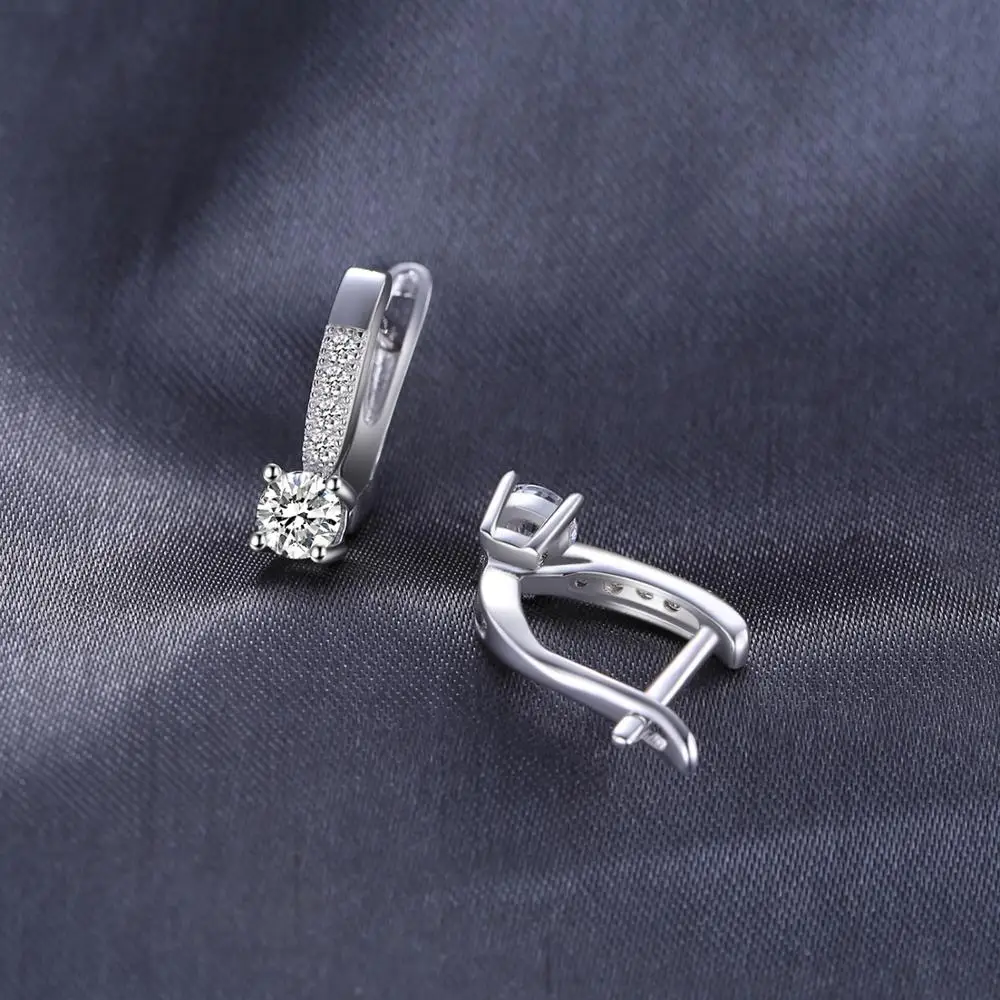 Jewelrypalace 1ct Клипсы 925 Серебряная свадьба Юбилей украшения для Для женщин модные вечерние подарок