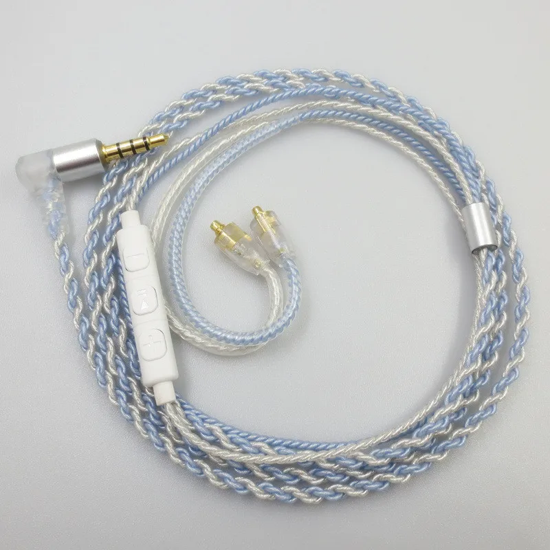 Replacement Audio Cable for Shure SE215 SE535 SE846 UE900 N3AP for Westone W30 W40 W50 W60 W80 UM30 Headphones upgrade 23 AugT1