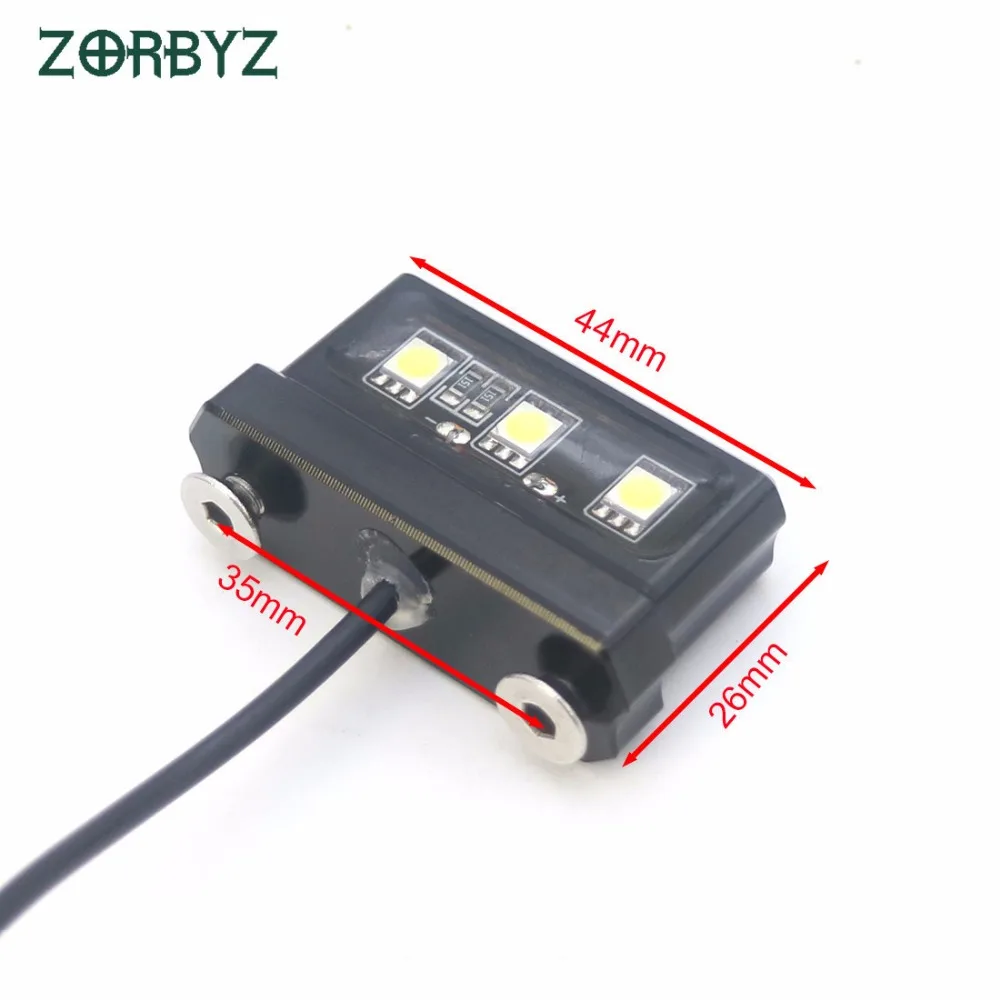 ZORBYZ 1 компл. Черный металлический задний светильник для номерного знака светодиодный светильник Кронштейн Держатель для Benelli 502C Bj500