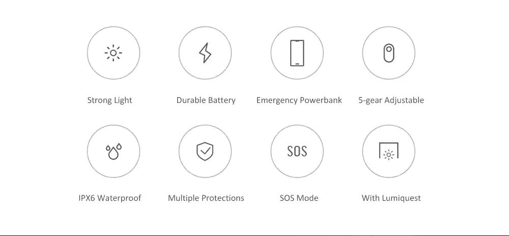 Xiaomi ZMI  LED flashlight power bank Support USB Charge For iphone Samsung Huawei Flashlight 5000mAh Torch Ultra Bright Light (2)