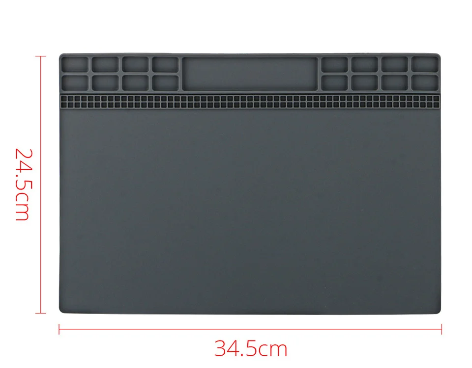 Soft Silicone Work Pad Heat Resistant Insulation Desk Hot Air Gun Station Mat Mobile Phone BGA PCB Soldering Repair Tool