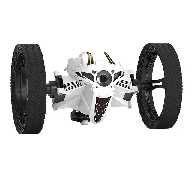 2.4G Remote Control Toys RC Car Bounce Car Jumping Car with Flexible Wheels Rotation LED Night Light RC Robot Car gift VS SJ88