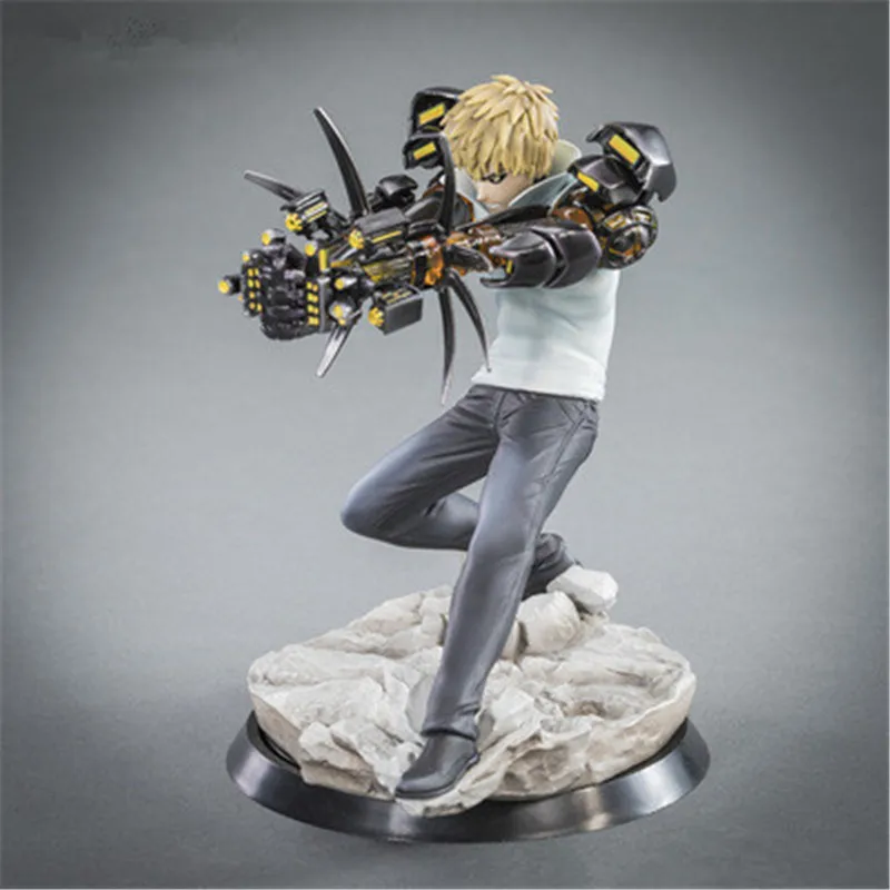 ONE PUNCH-MAN Cyborg Genos боевые сцены ПВХ Статуя Фигурка Коллекция Модель игрушки X2778