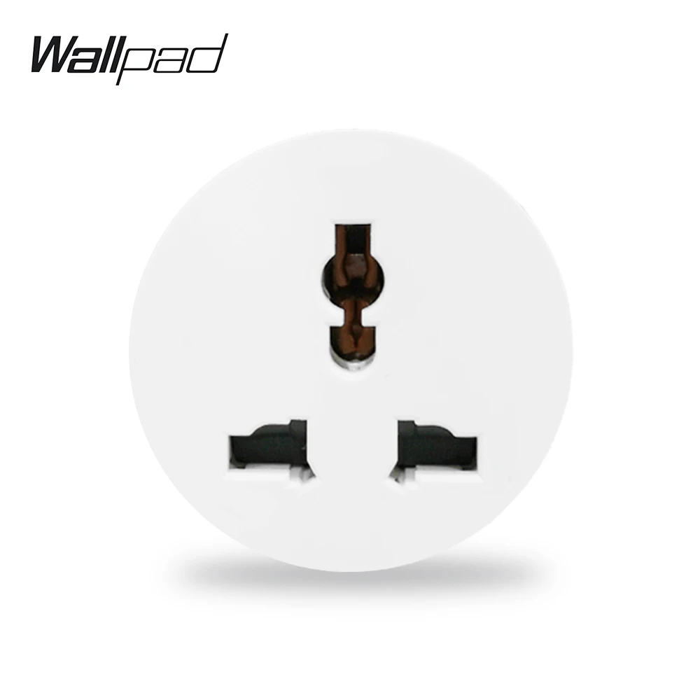 Wallpad L6 EU UK US универсальная настенная электрическая розетка 5 цветов Черный Белый