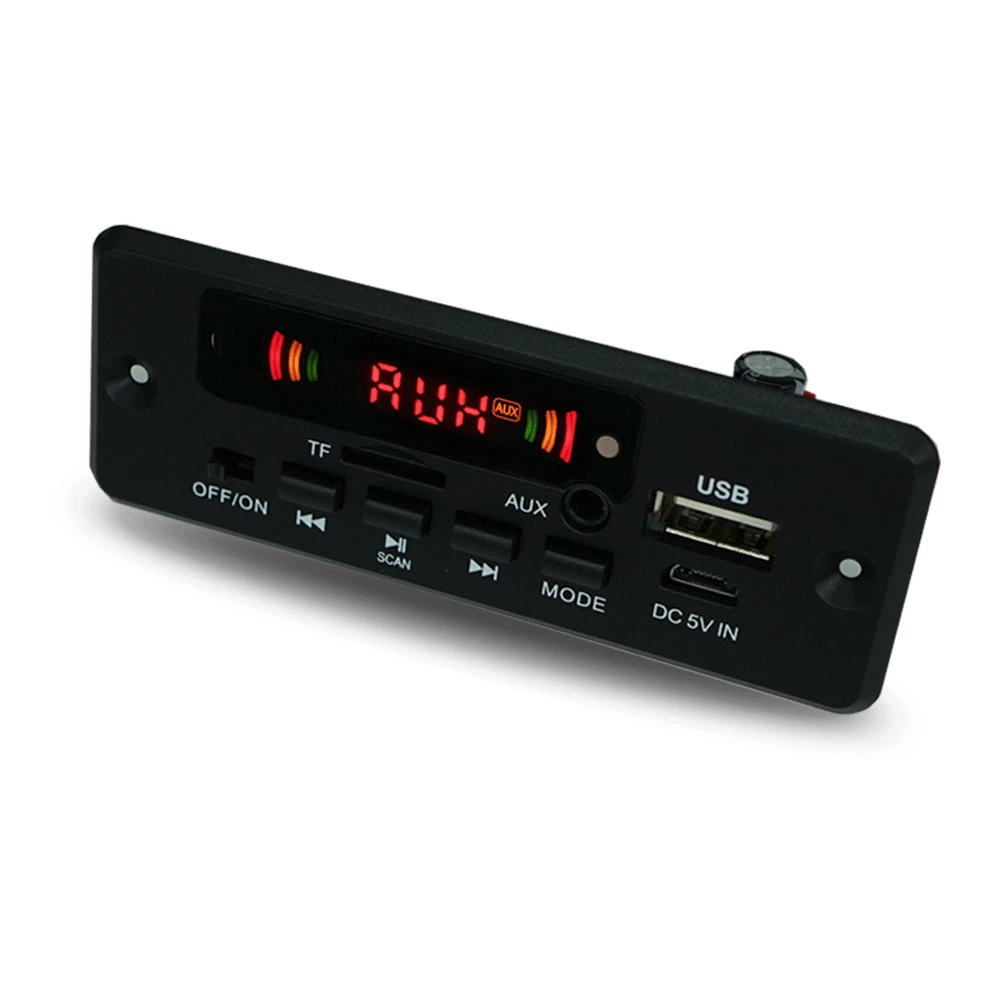 Handsfree Bluetooth 5.0 MP3 Player Decoder Board 2 x 3W Music Speaker Car FM Radio Module TF USB AUX Audio Car Handsfree 12V/36V