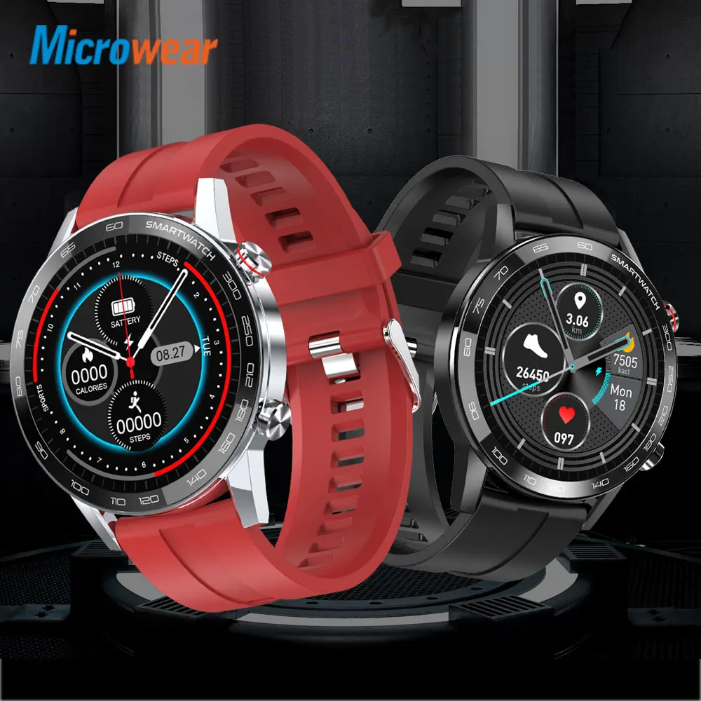 [ES]  Microwear L16 ȶ ð  IP68  ECG ɹڼ  360*360 IPS VS DT95 Smartwatch 