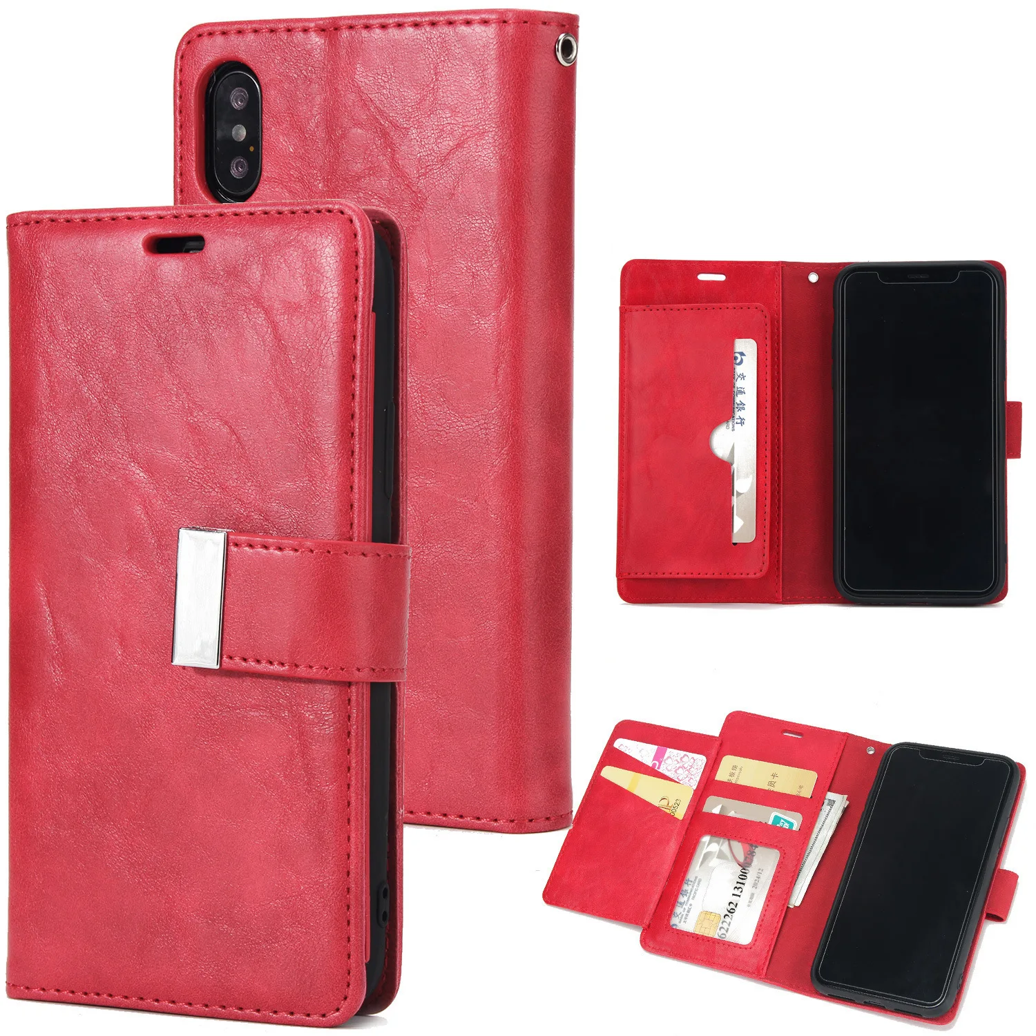 

Luxury PU Leather Phone Wallet Case For SamSung S6 S7 S8 S9 Plus Cases SamSung Note 8 5 Cover Card Holder Clutch Bags Hand Bag