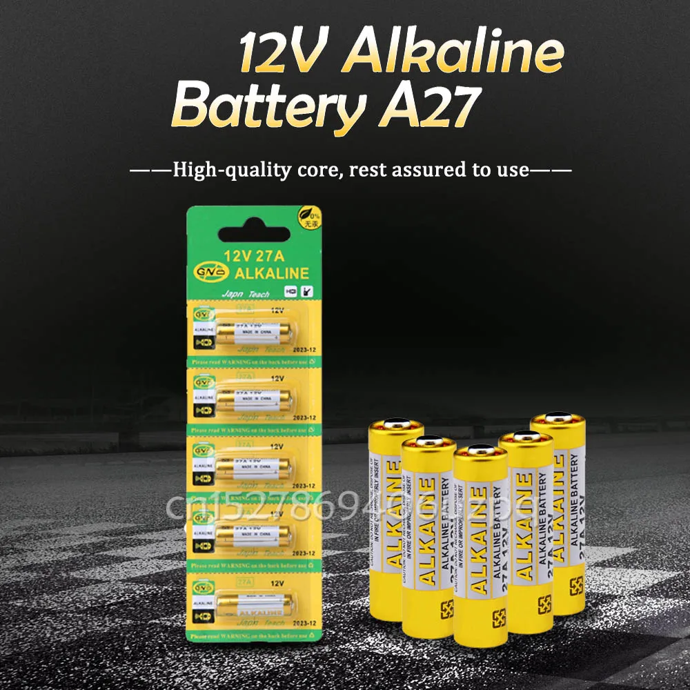 Щелочная батарея G27A MN27 MS27 GP27A A27 L828 V27GA ALK27A A27BP K27A VR27 R27A для дверного звонка пульт