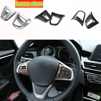 

Car Styling Abs Decal Steering Wheel Button Sticker Decoration Cover Trim Sticker for BMW X1 1/2 Series Interior Decoration