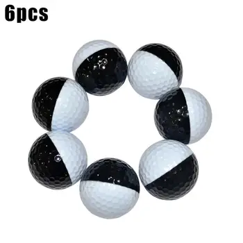 

Black and white 6pcs/set golf indoor practice ball