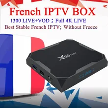 X96 max французский iptv 4k tv box android арабский Бельгия Футбол Франция 1300 live neotv iptv подписка телеприставка smart tv box