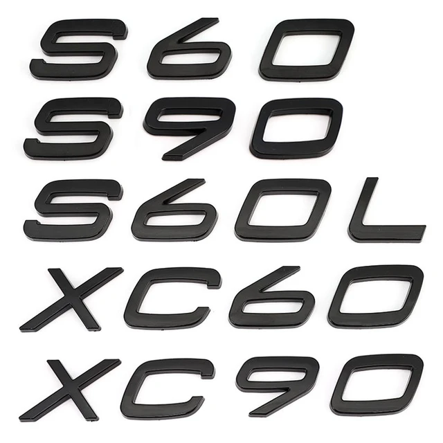 Auto Logo Embleme Aufkleber, Für Volvo S60 XC60 S90 XC90 Selbstklebende  Ersatz Dekoration Styling Zubehör Sticker Aufkleber : : Auto &  Motorrad