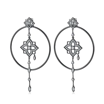 

Korean Style Hollowed Flower Drop Earrings for Women Girls Party Daily life Romantic Fashion Jewelry Gift Brincos