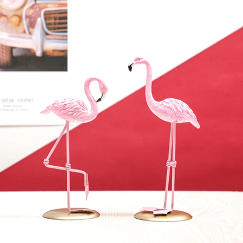 Modern Nordic Style Flamingo Figurine, Living Room, Office, Wedding Party Ornament, Home Decoration, Garden Accessories