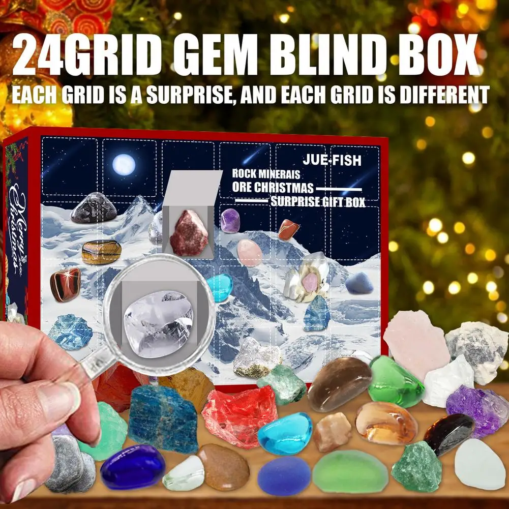 Rocks Minerals Advent Calendar | Advent Calendar Gemstones | Christmas  Calendar Stone - Stones - Aliexpress