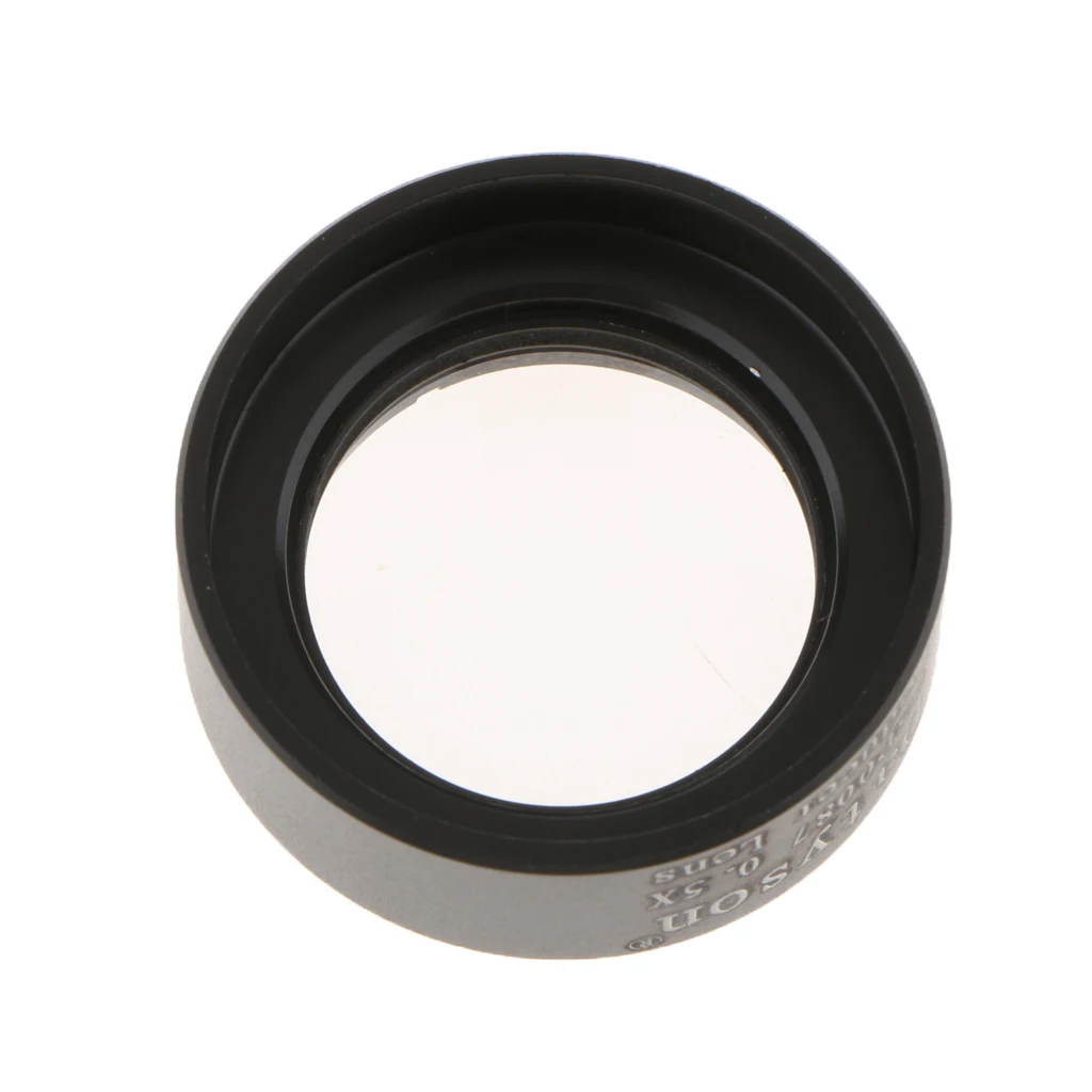 0.5x Barlow Lens 0.5X Focal Reducer Metal with M28*0.6 Thread for 1.25'' / 31.75mm Telescope Eyepiece Accessory