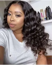 Loose-Wave-Bundles Closure Lace Body-Hair Transparent Remy Forte 30inch with Weave