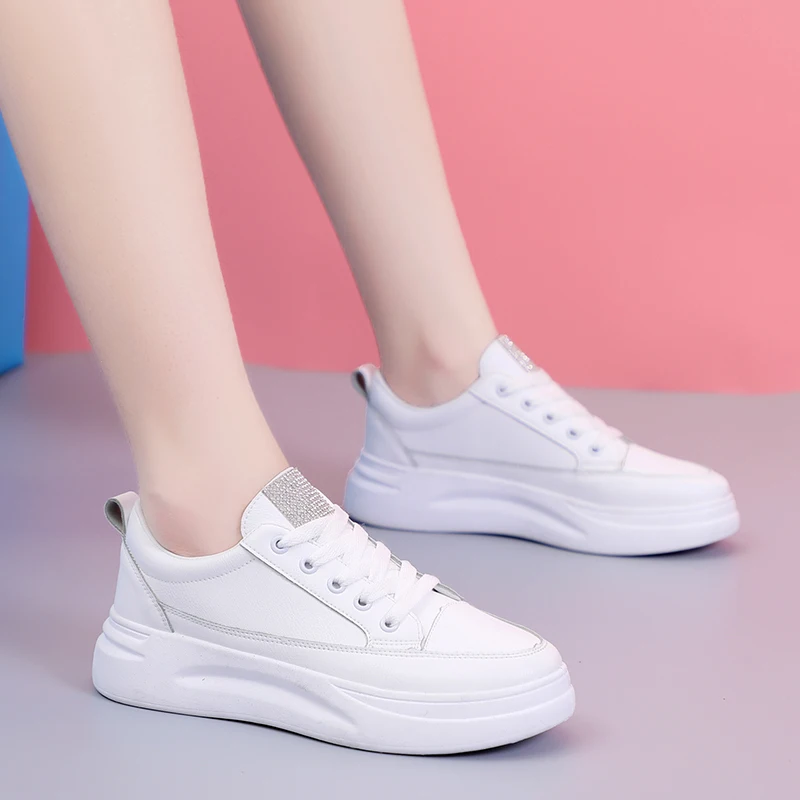 

Cross Women's Shoes Clogs Platform Round Toe Modis Wedge Basket 2019 Tennis Female Casual Sneaker Small Creepers Nurse Cute New