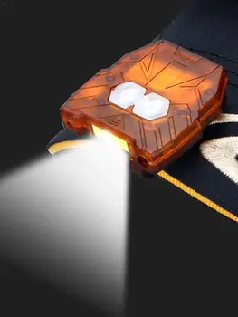 

LED Cap Light Headlamp Clip Light Light Weight USB Charge COB High Light Head Wear Inductive Lamp For Night Fishing