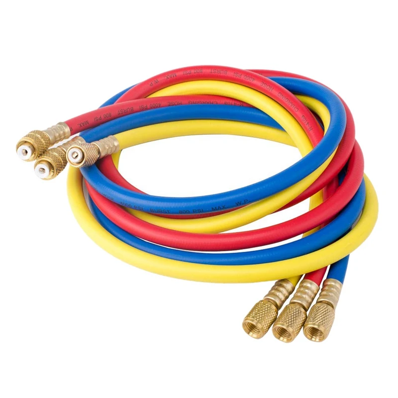 1/4 Inch 5/16 Sae Ac Charging Hoses Tube 1.5M 800Psi For Hvac Air Conditioning Refrigerant R410A R134A R22 R12 R50 | - Цена: 