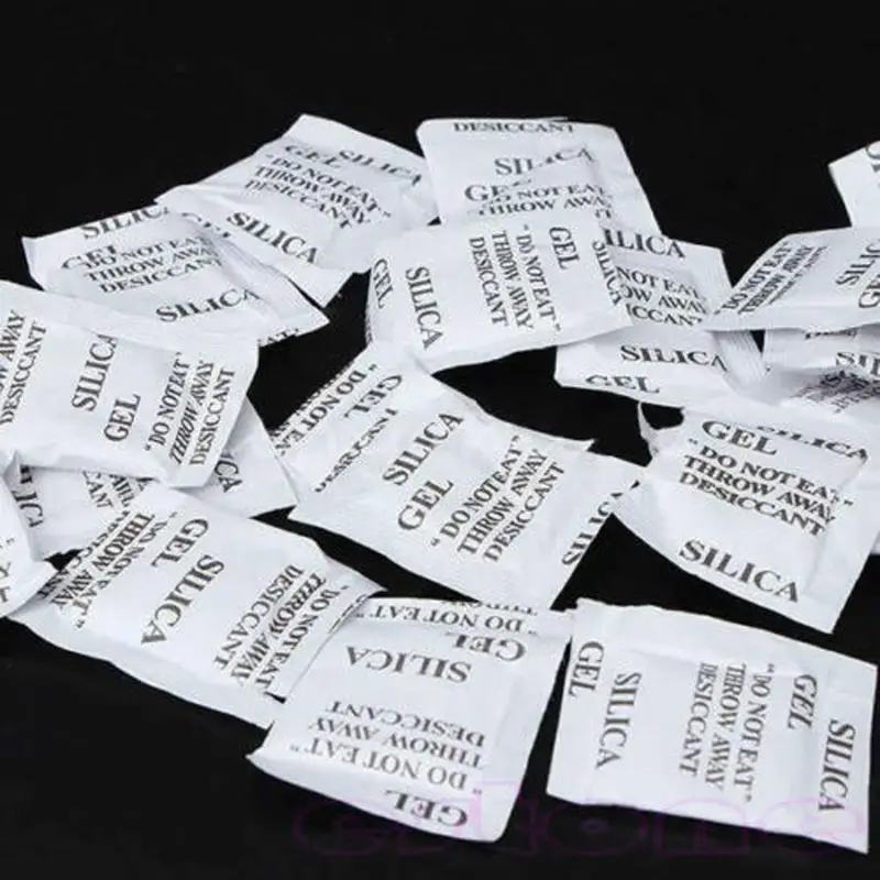 100 Packets Lot Silica Gel Sachets Desiccant Pouches Drypack Ship Drier