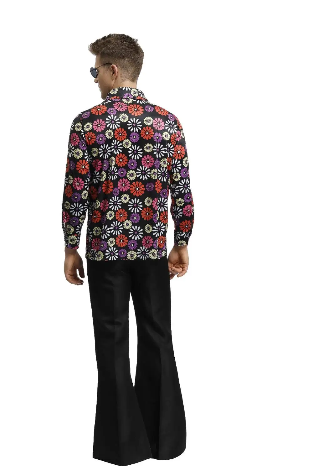 Мужской Хиппи нарядное платье костюм 60s 70s Groovy цветок мощность наряд M XL MS4177