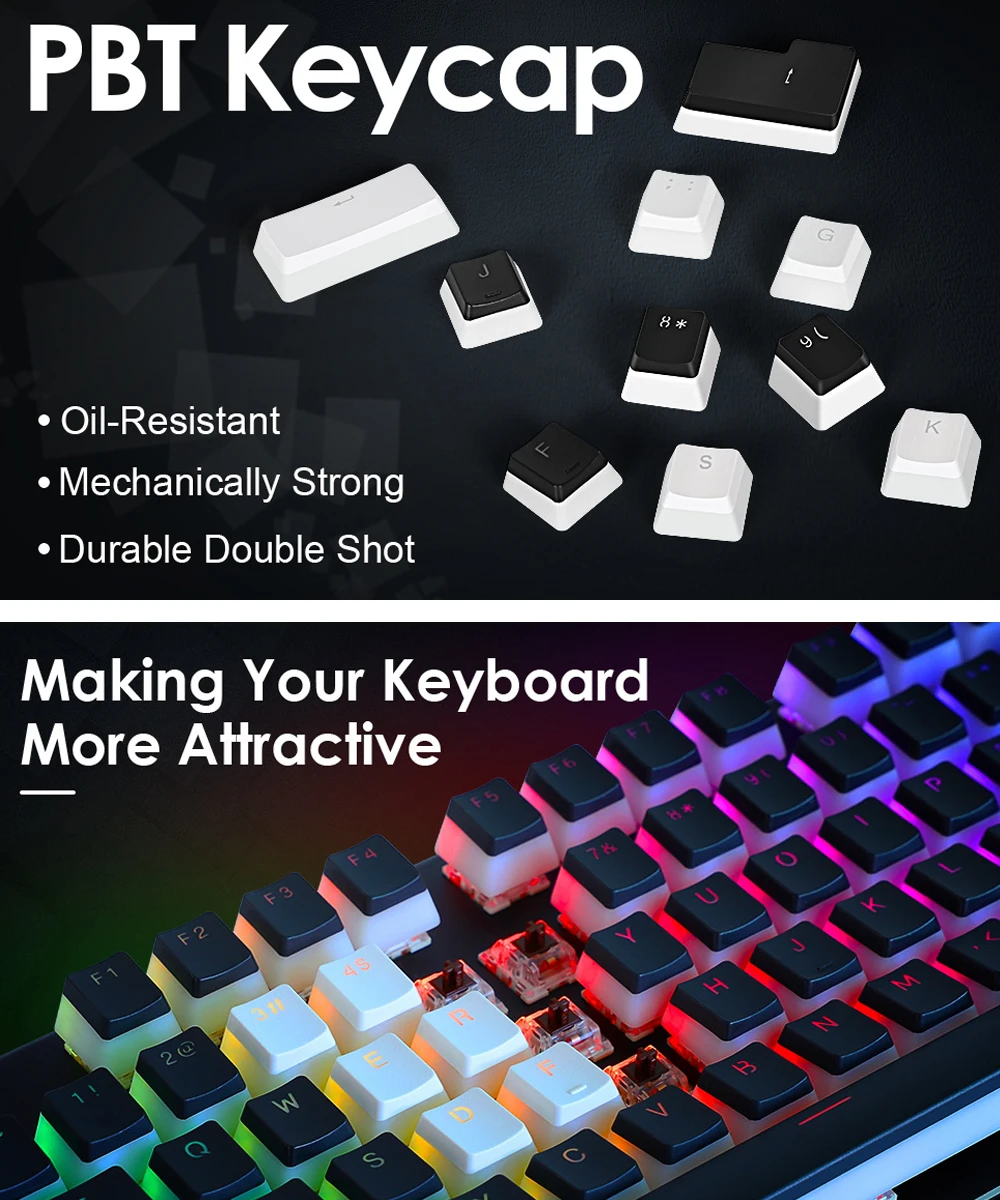 Механическая игровая клавиатура RK61 беспроводная TKL с 61 клавишами Bluetooth 60% RGB