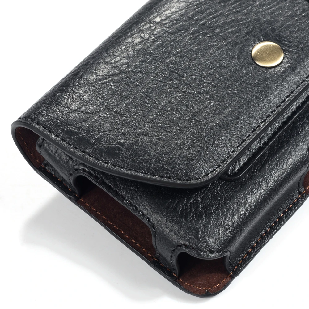 Leather Belt Clip Phone Case for Men - Waist Bag and Holster Pouch